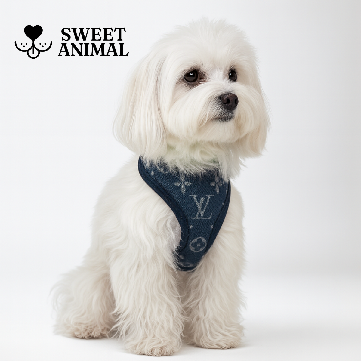 Pettorina e guinzaglio Louis Pawtton Blue