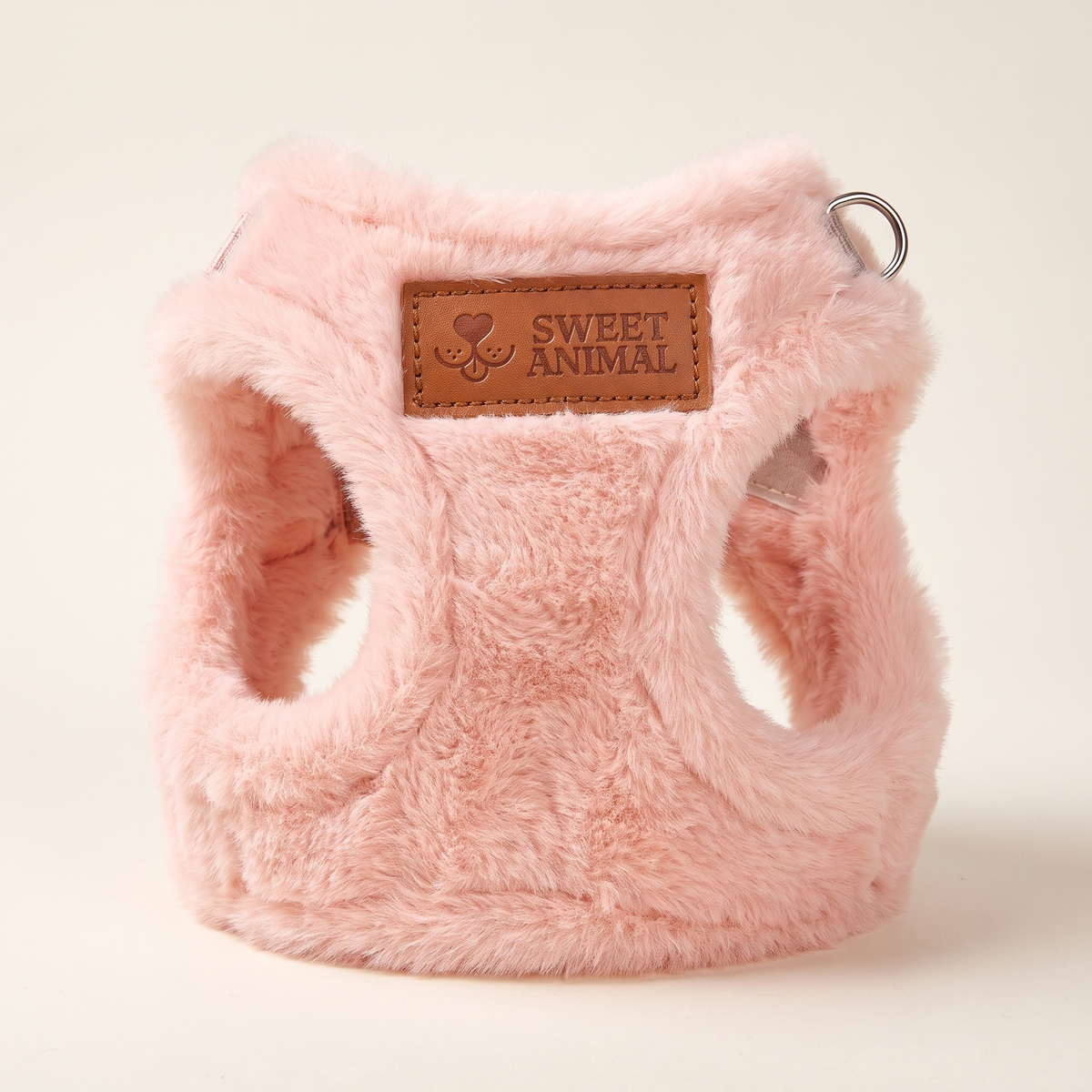 Pettorina Sweet Cloud in pelliccia ecologica con etichetta Sweet Animal