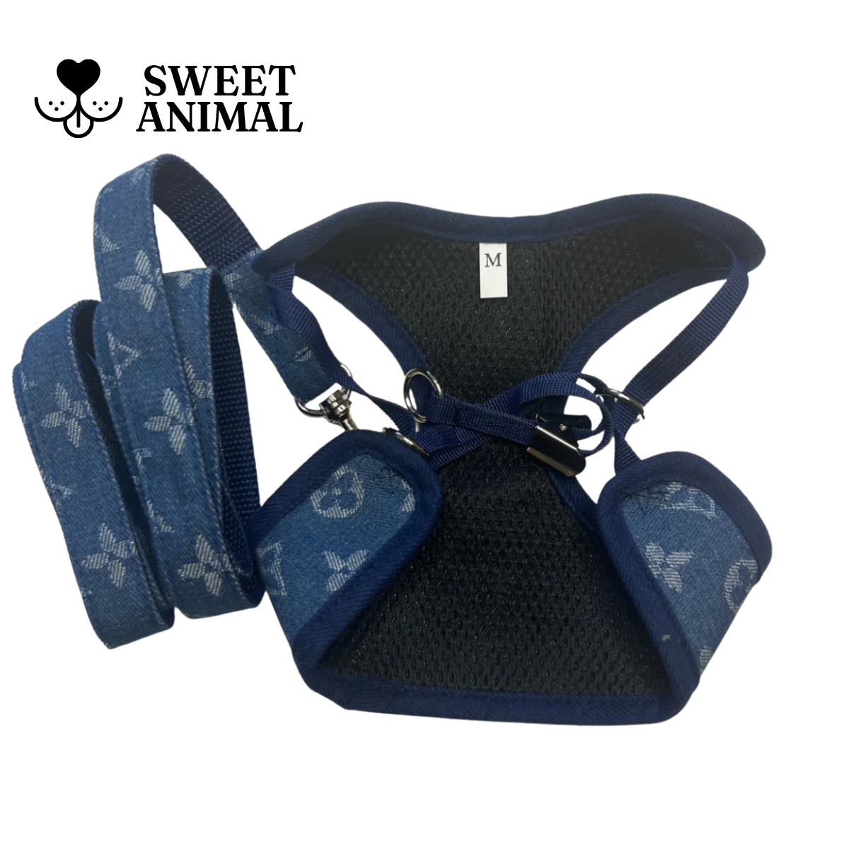 Pettorina e guinzaglio Louis Pawtton Blue