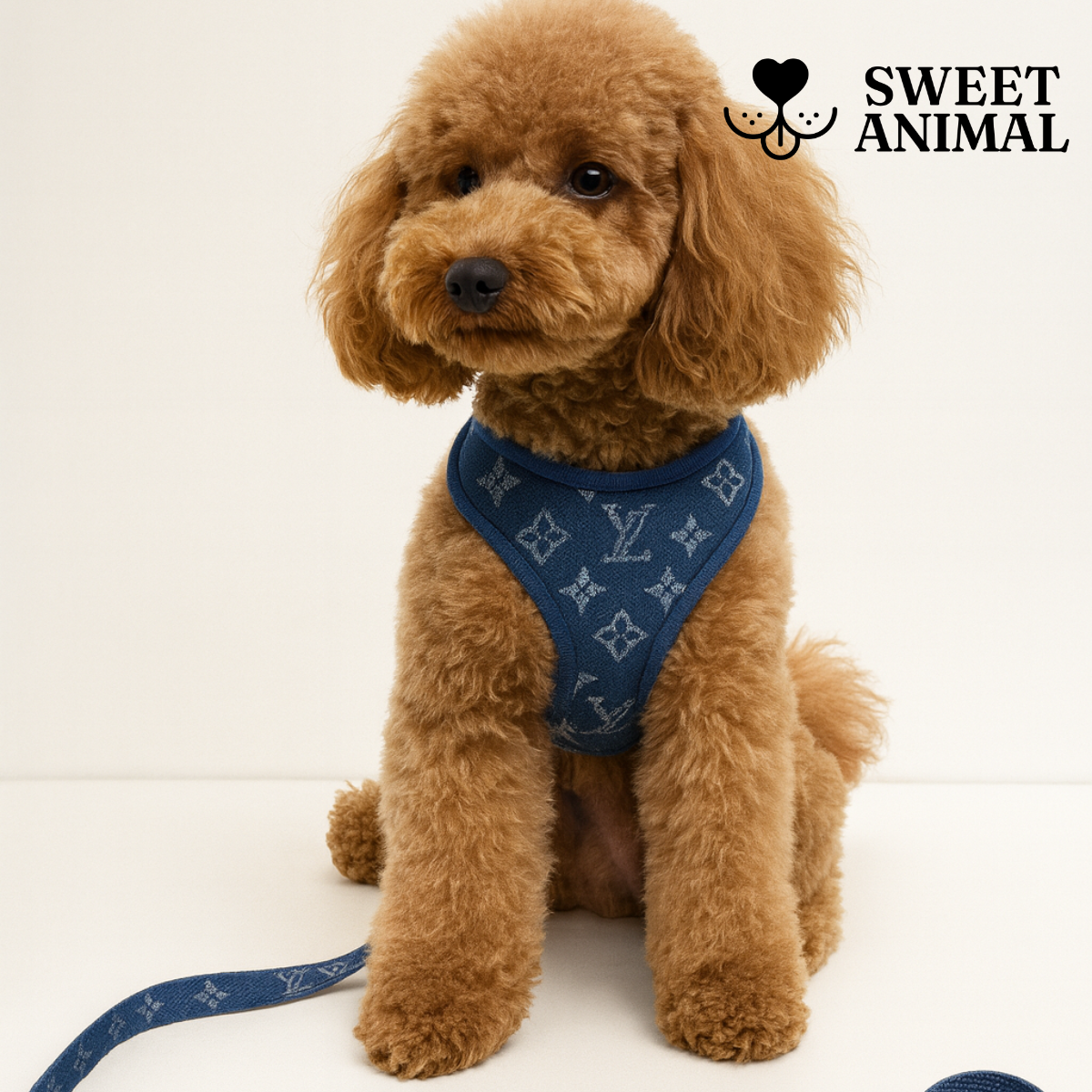 Pettorina e guinzaglio Louis Pawtton Blue
