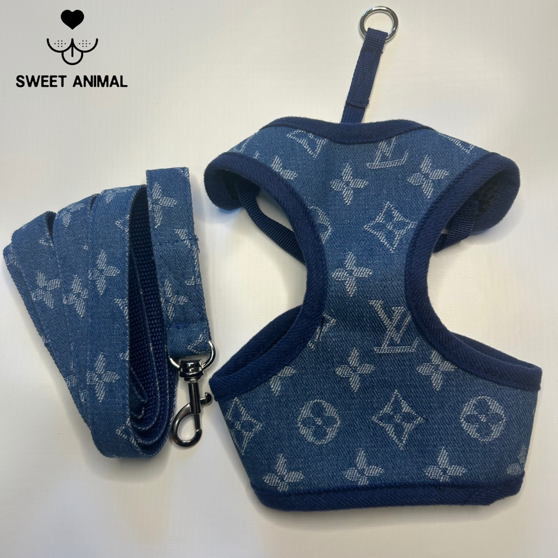 Pettorina e guinzaglio Louis Pawtton Blue