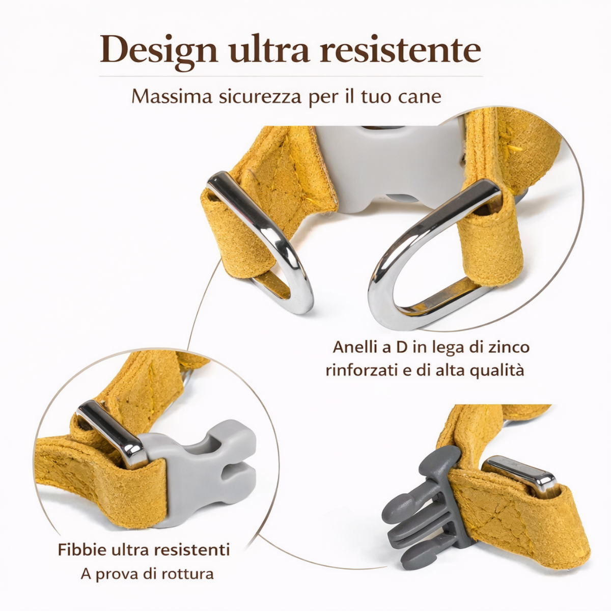 Pettorina e guinzaglio Sweet Suede™